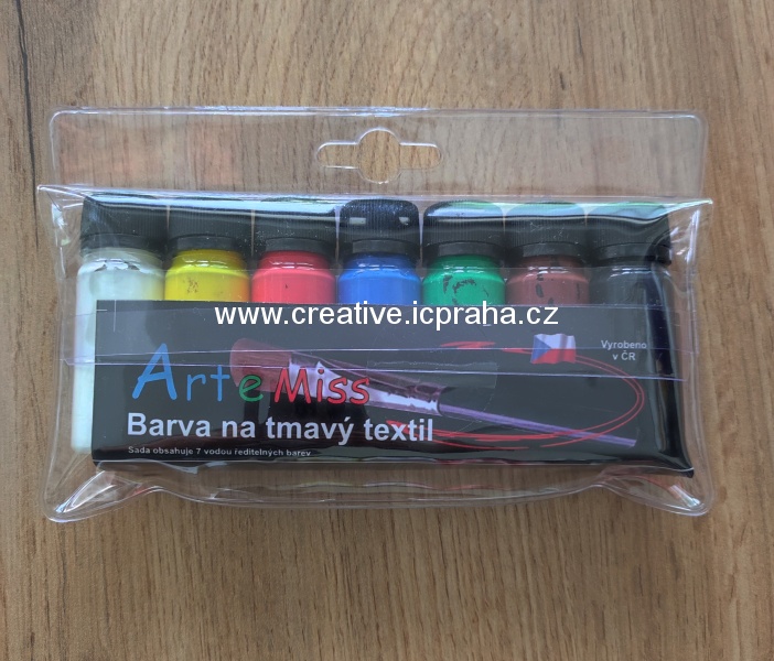 ArteMiss sada základní barvy na tm textil - 7x12g 